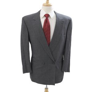 Gianni Versace Women Wool Gray Blazer Size 44